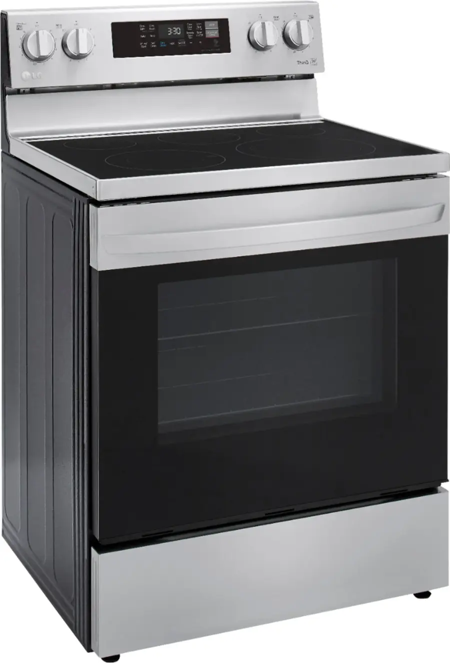 Alt View 12. LG - 6.3 Cu. Ft. Smart Freestanding Electric Convection Range with Easy Clean, Air Fry and WideView Window - Stainless Steel.