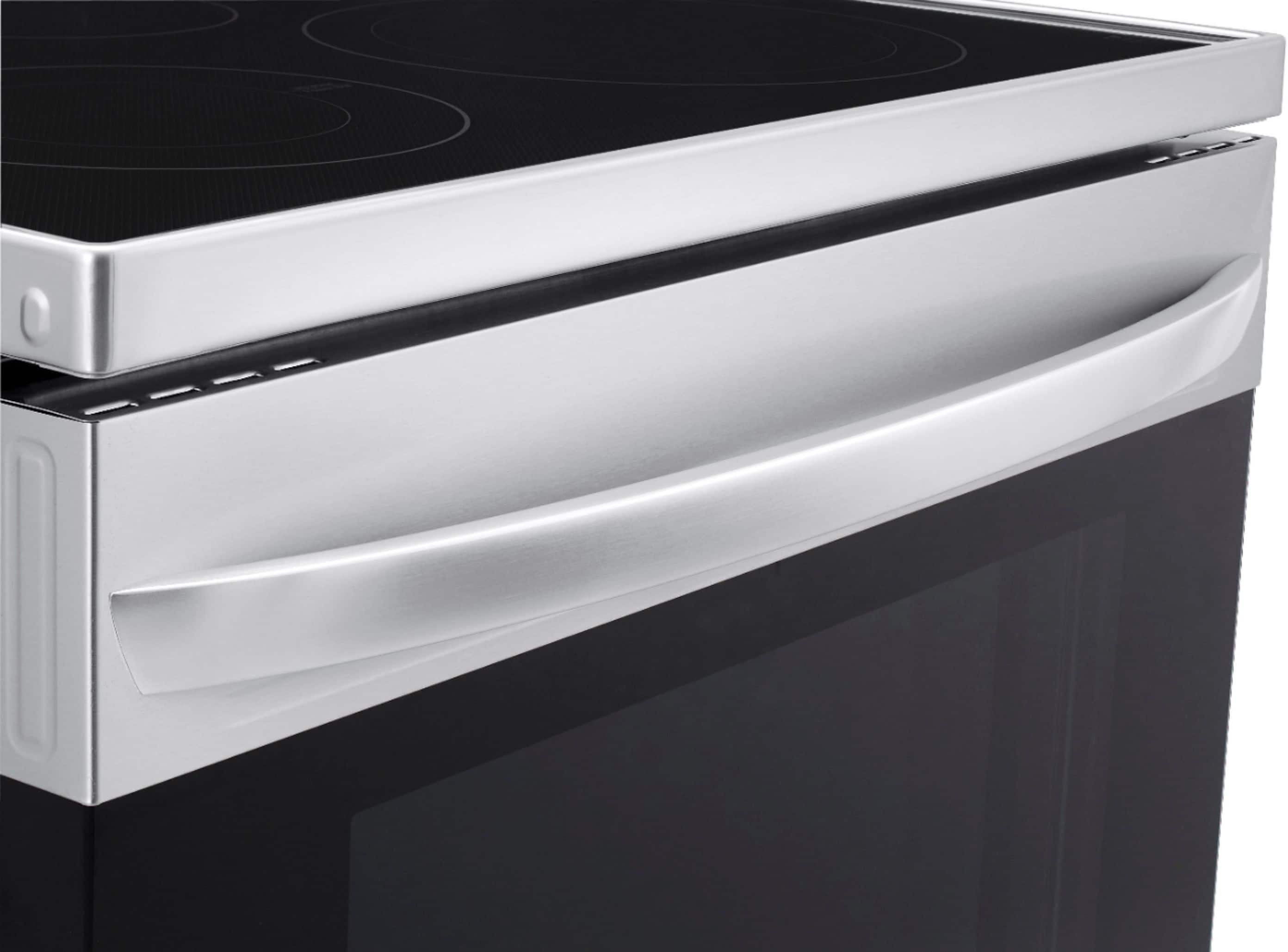 Alt View 20. LG - 6.3 Cu. Ft. Smart Freestanding Electric Convection Range with Easy Clean, Air Fry and WideView Window - Stainless Steel.