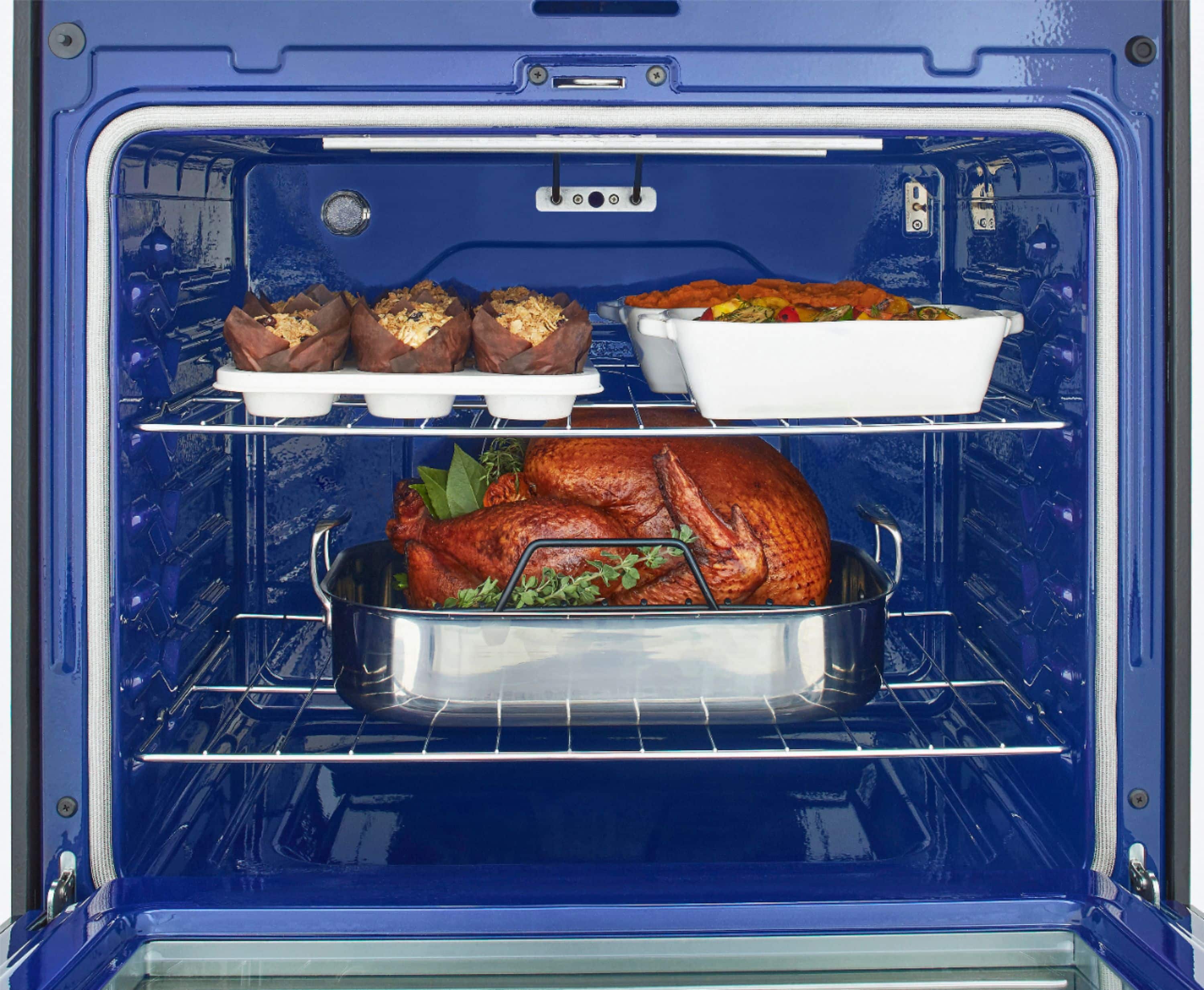 Alt View 25. LG - 6.3 Cu. Ft. Smart Freestanding Electric Convection Range with Easy Clean, Air Fry and WideView Window - Stainless Steel.