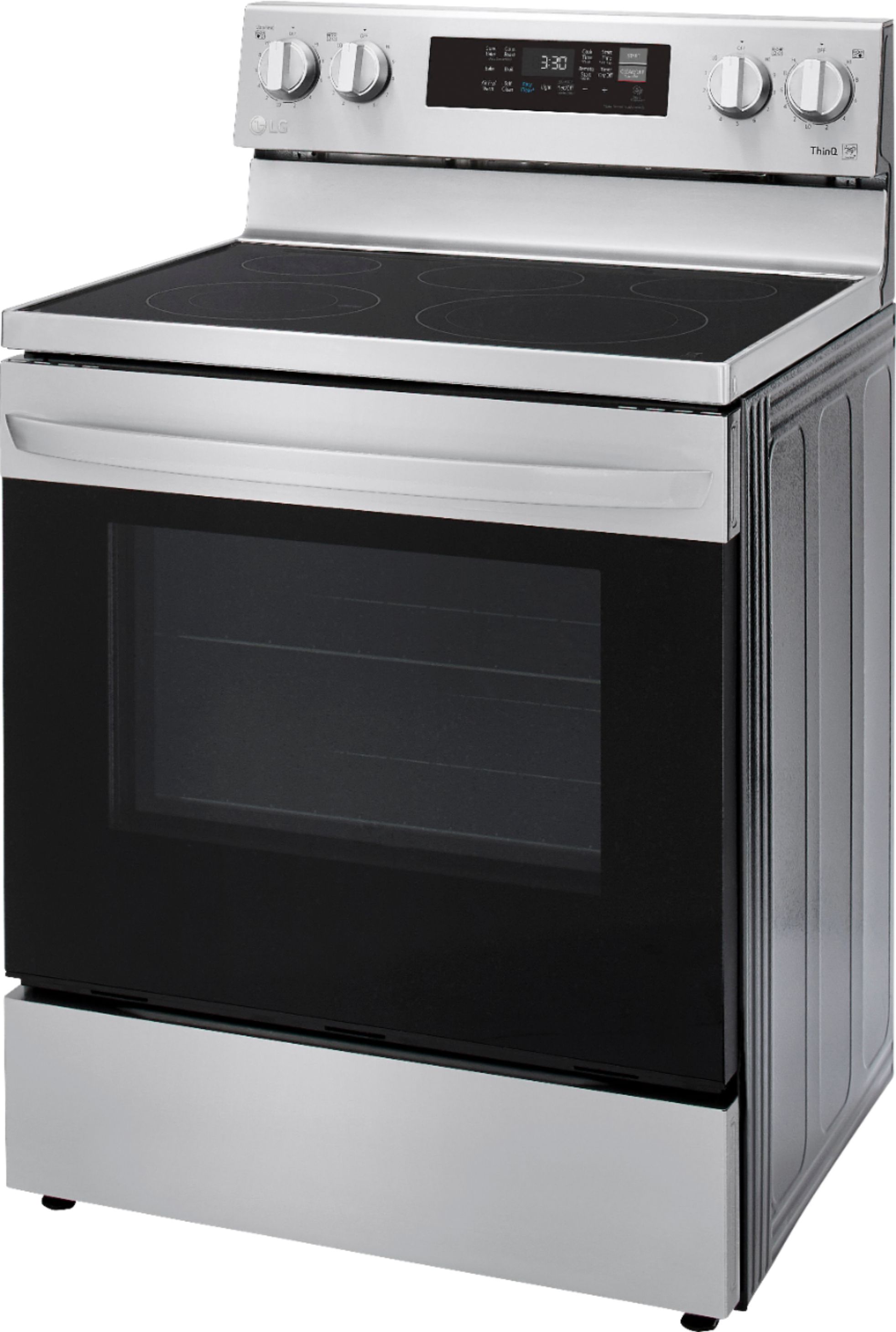LG 6.3 cu ft. Smart Wi-Fi Electric Range with Air Fry - LREL6323S