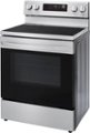 Left Zoom. LG - 6.3 Cu. Ft. Smart Freestanding Electric Convection Range with Easy Clean, Air Fry and WideView Window - Stainless steel.