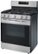 Angle Zoom. LG - 5.8 Cu. Ft. Smart Freestanding Gas True Convection Range with EasyClean and AirFry - Stainless Steel.