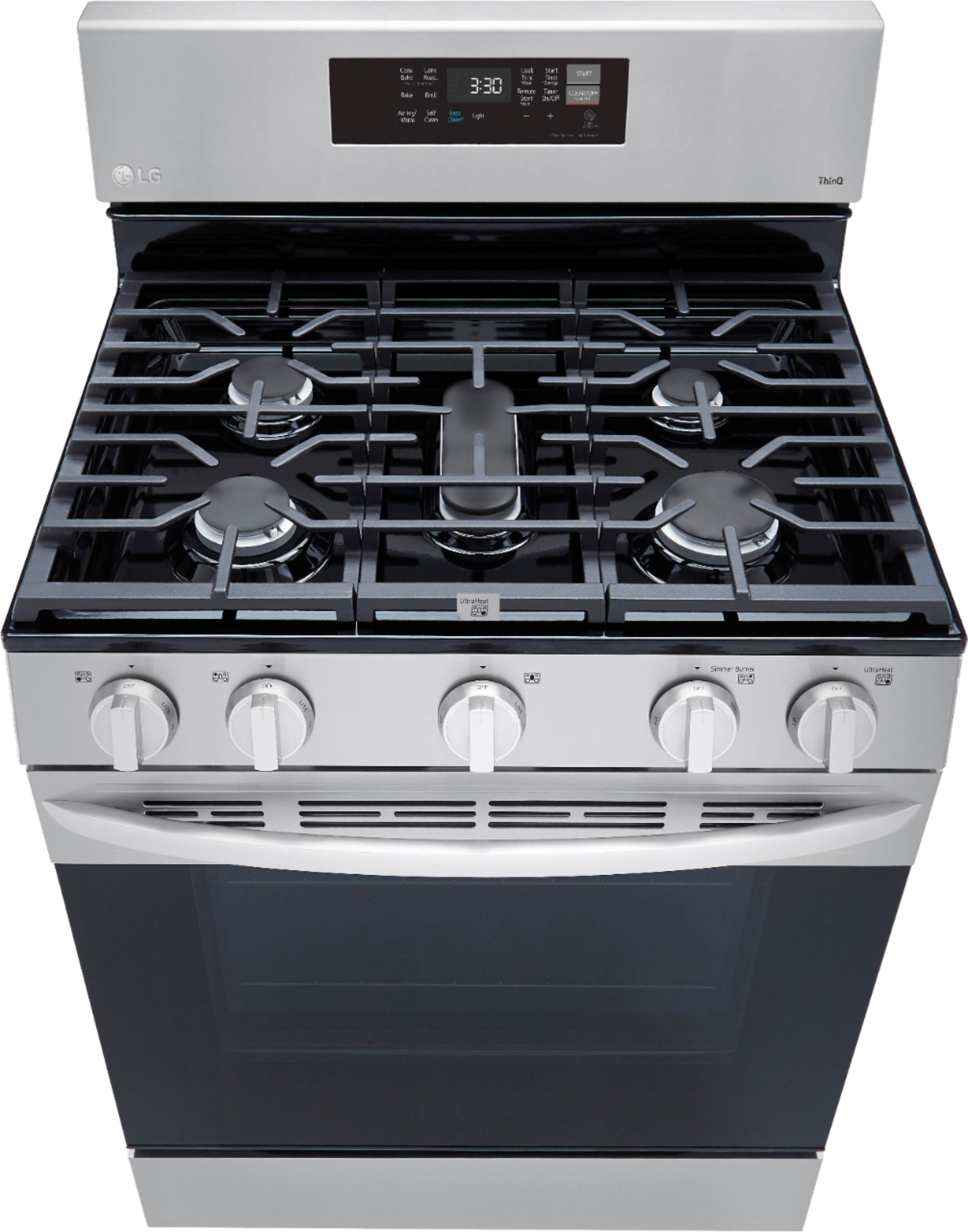 LRGL5825F by LG - 5.8 cu ft. Smart Wi-Fi Enabled True Convection InstaView®  Gas Range with Air Fry