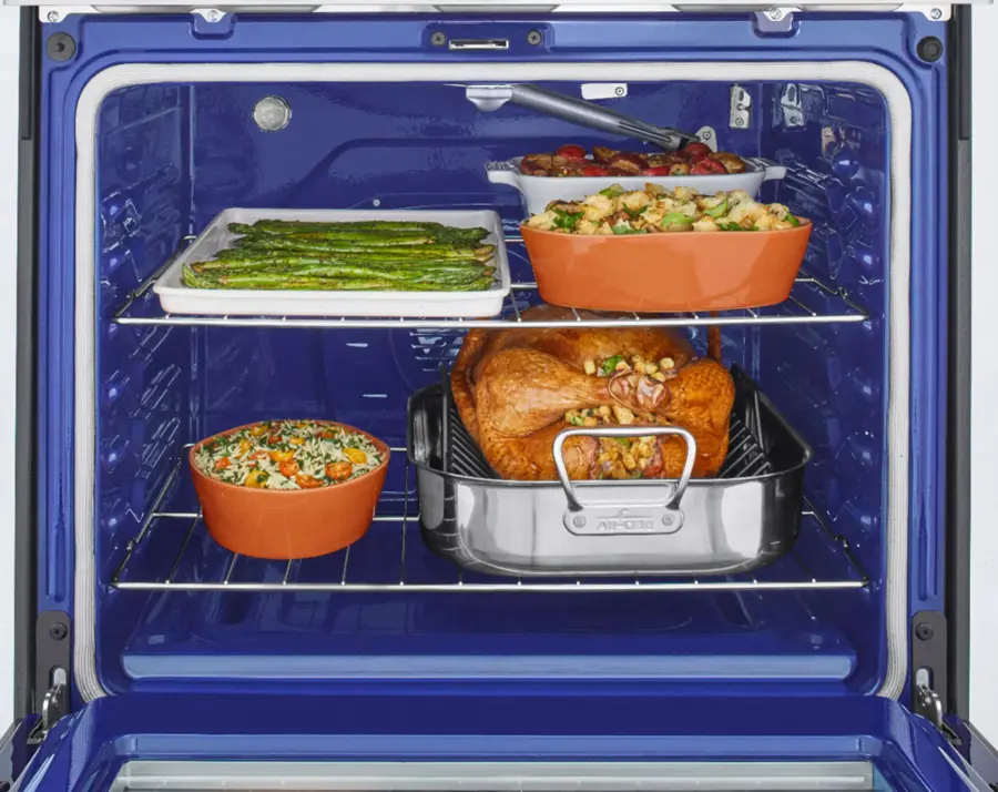 Alt View 26. LG - 5.8 Cu. Ft. Smart Freestanding Gas True Convection Range with EasyClean and AirFry - Stainless Steel.