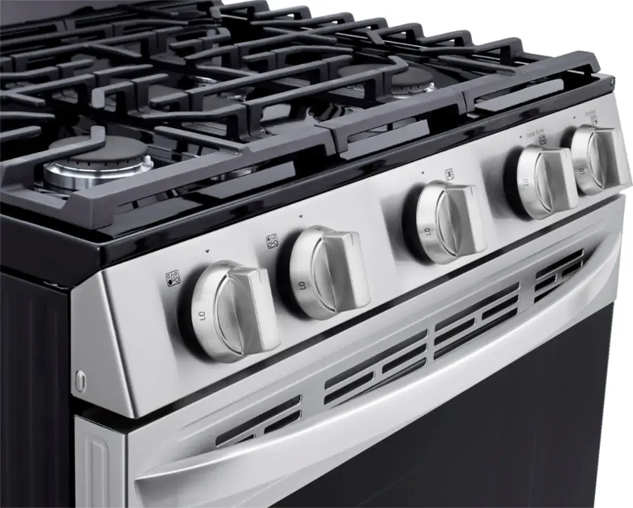 Alt View 28. LG - 5.8 Cu. Ft. Smart Freestanding Gas True Convection Range with EasyClean and AirFry - Stainless Steel.