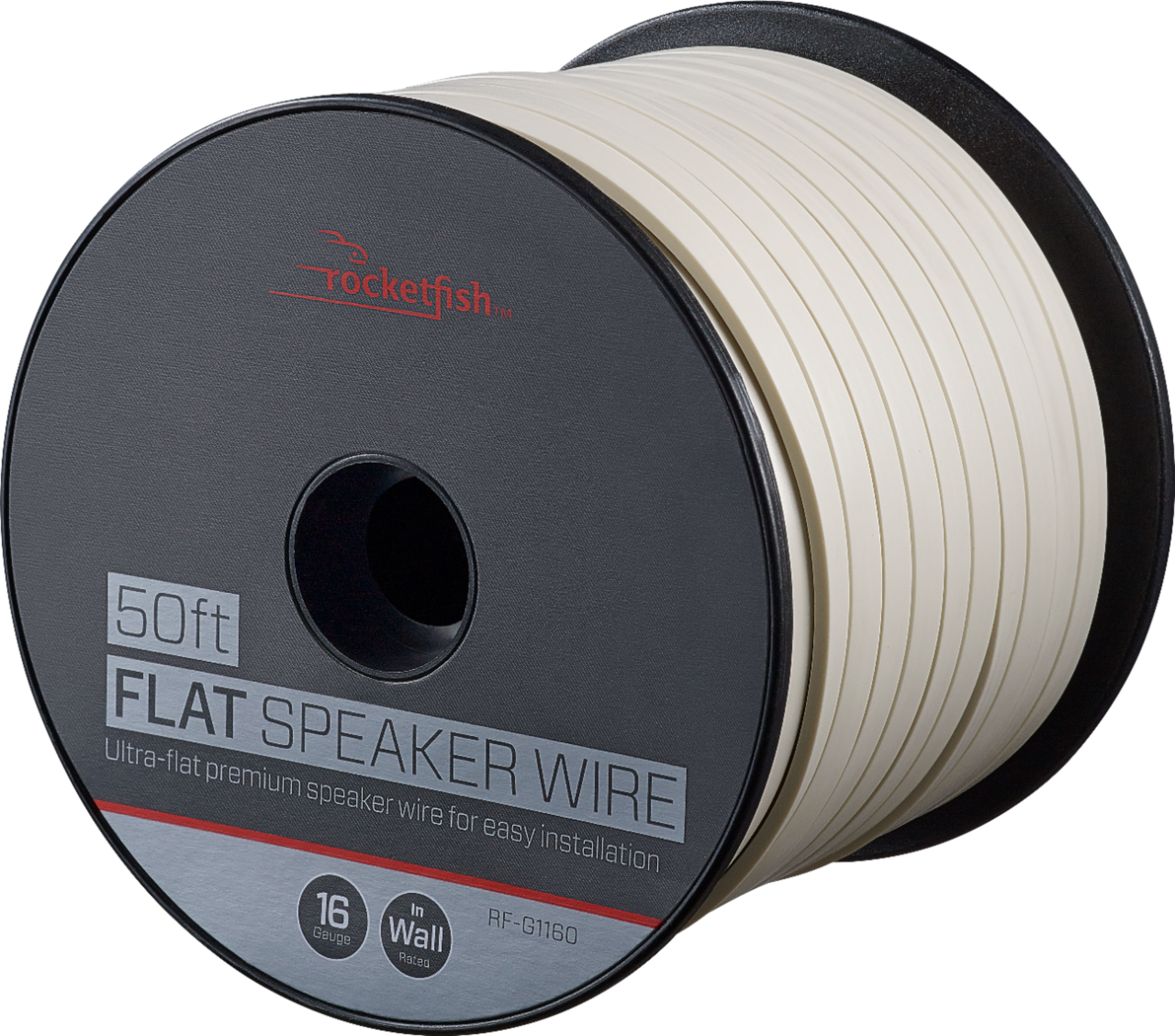 Angle View: Rocketfish™ - 50' Cable - White