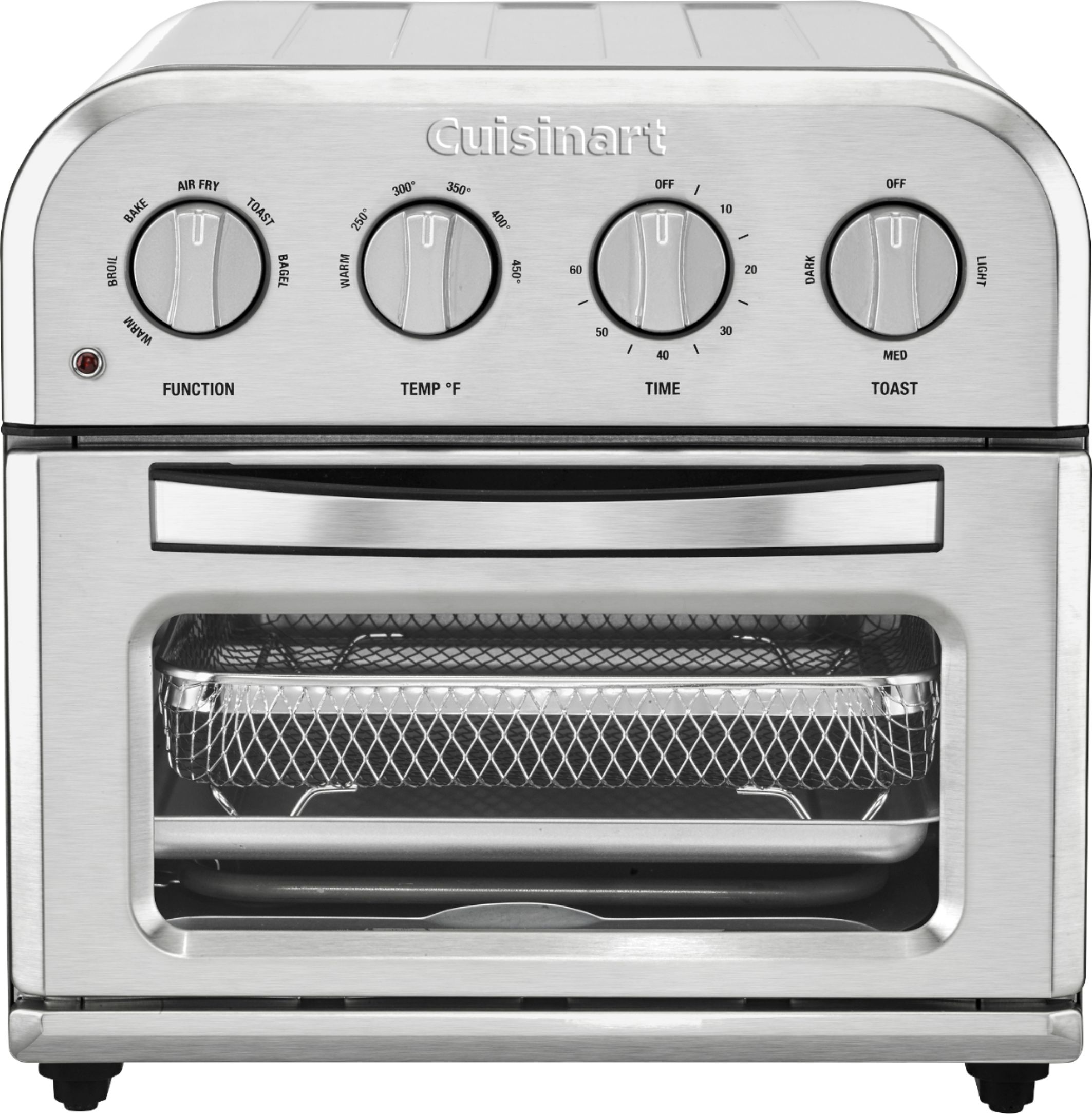 Toaster Oven With Air Fry, 4-Slice, Gray