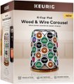 Alt View Zoom 11. Keurig - Wood & Wire 49 K-Cup Single-Serve Coffee Pods Rotating Carousel - Black/Tan.