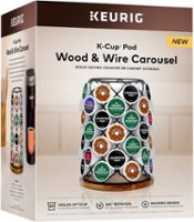 Keurig - Wood & Wire 49 K-Cup Single-Serve Coffee Pods Rotating Carousel - Black/Tan - Alt_View_Zoom_11
