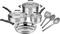 Cuisinart - 10-Piece Cookware Set - Stainless Steel-Angle_Standard