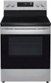 LG - 6.3 Cu. Ft. Smart Freestanding Electric Range with EasyClean and WideView Window - Stainless Steel