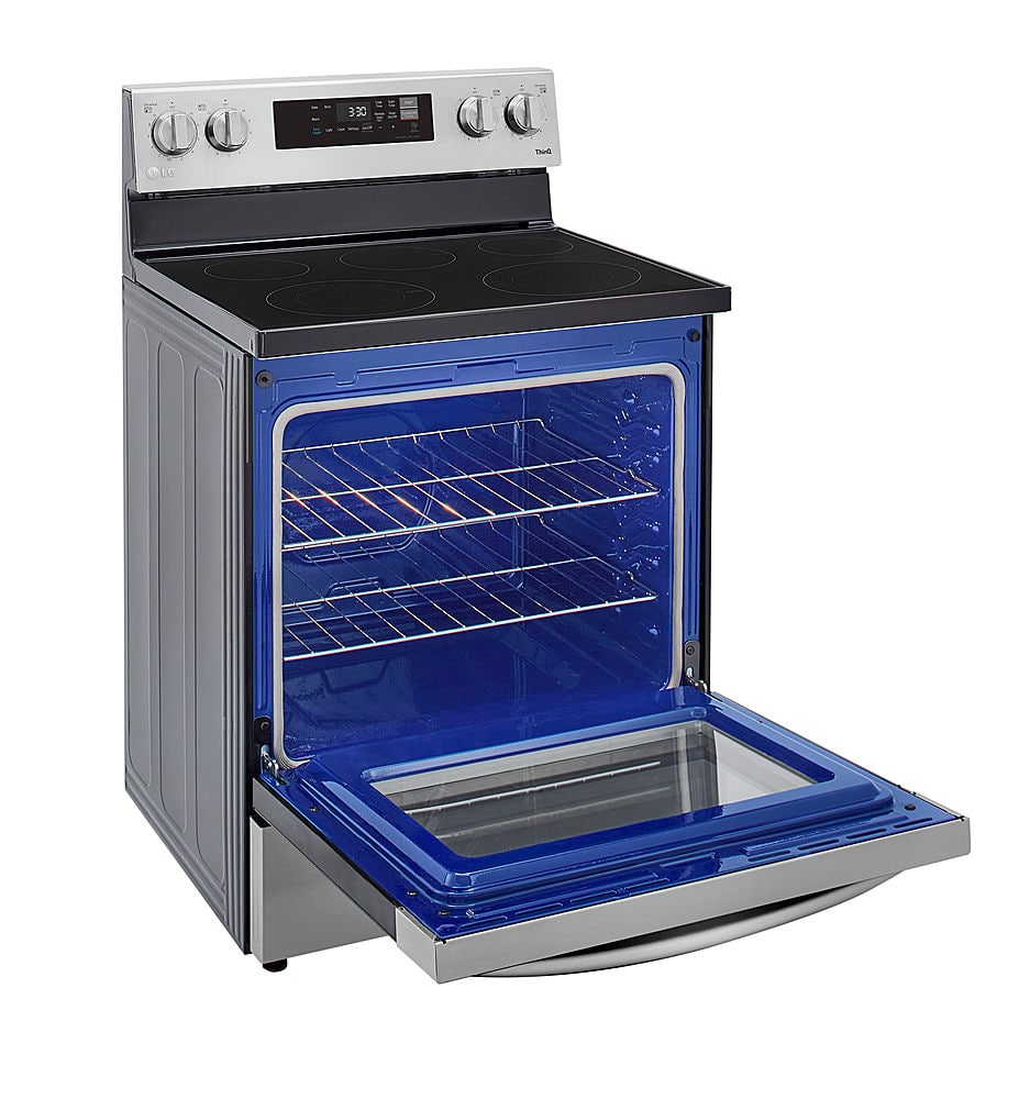 Alt View 12. LG - 6.3 Cu. Ft. Smart Freestanding Electric Range with EasyClean and WideView Window - Stainless Steel.