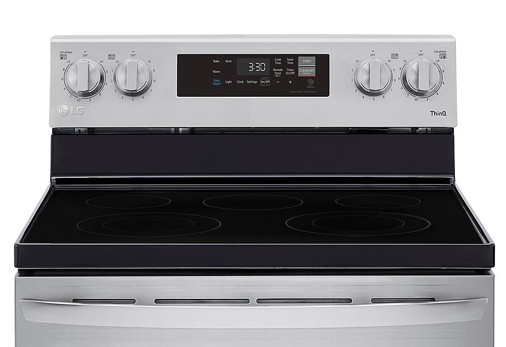 Alt View 17. LG - 6.3 Cu. Ft. Smart Freestanding Electric Range with EasyClean and WideView Window - Stainless Steel.