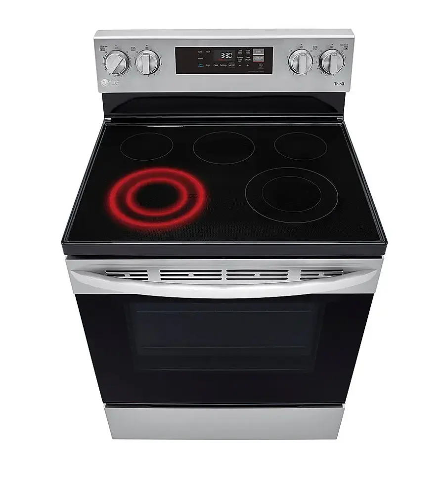 Alt View 22. LG - 6.3 Cu. Ft. Smart Freestanding Electric Range with EasyClean and WideView Window - Stainless Steel.