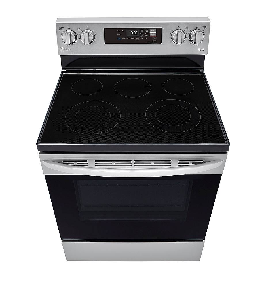 Alt View 23. LG - 6.3 Cu. Ft. Smart Freestanding Electric Range with EasyClean and WideView Window - Stainless Steel.
