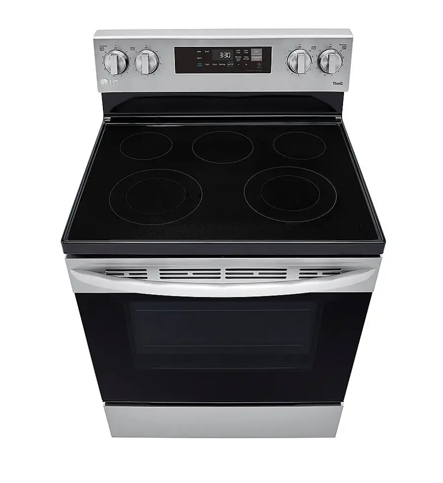Alt View 23. LG - 6.3 Cu. Ft. Smart Freestanding Electric Range with EasyClean and WideView Window - Stainless Steel.