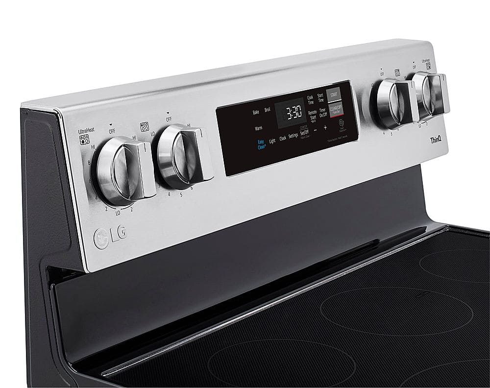 Alt View 25. LG - 6.3 Cu. Ft. Smart Freestanding Electric Range with EasyClean and WideView Window - Stainless Steel.