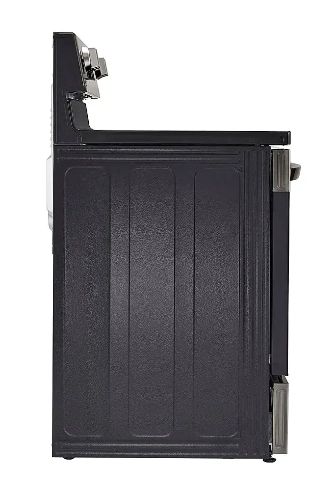 Alt View 21. LG - 6.3 Cu. Ft. Smart Freestanding Electric Convection Range with Easy Clean, Air Fry and WideView Window - Black Stainless Steel.