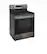 Alt View 2. LG - 6.3 Cu. Ft. Smart Freestanding Electric Convection Range with Easy Clean, Air Fry and WideView Window - Black Stainless Steel.