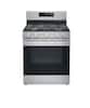 Front. LG - 5.8 Cu. Ft. Freestanding Gas Range with EasyClean and WideView Window - Stainless Steel.