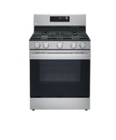 LG - 5.8 Cu. Ft. Freestanding Gas Range with EasyClean and WideView Window - Stainless Steel - Front_Zoom