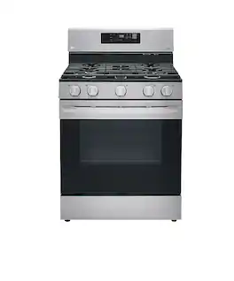 LG - 5.8 Cu. Ft. Smart Freestanding Gas Range with EasyClean and WideView Window - Stainless Steel