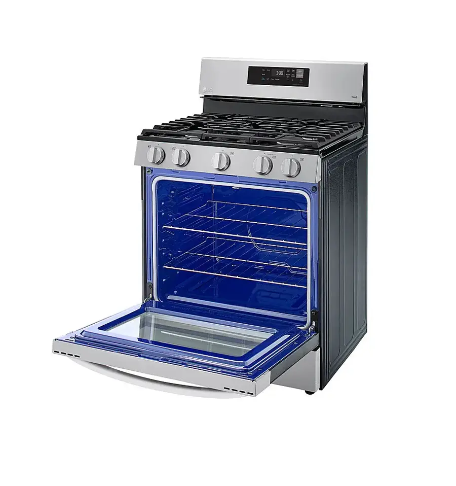 Alt View 16. LG - 5.8 Cu. Ft. Freestanding Gas Range with EasyClean and WideView Window - Stainless Steel.