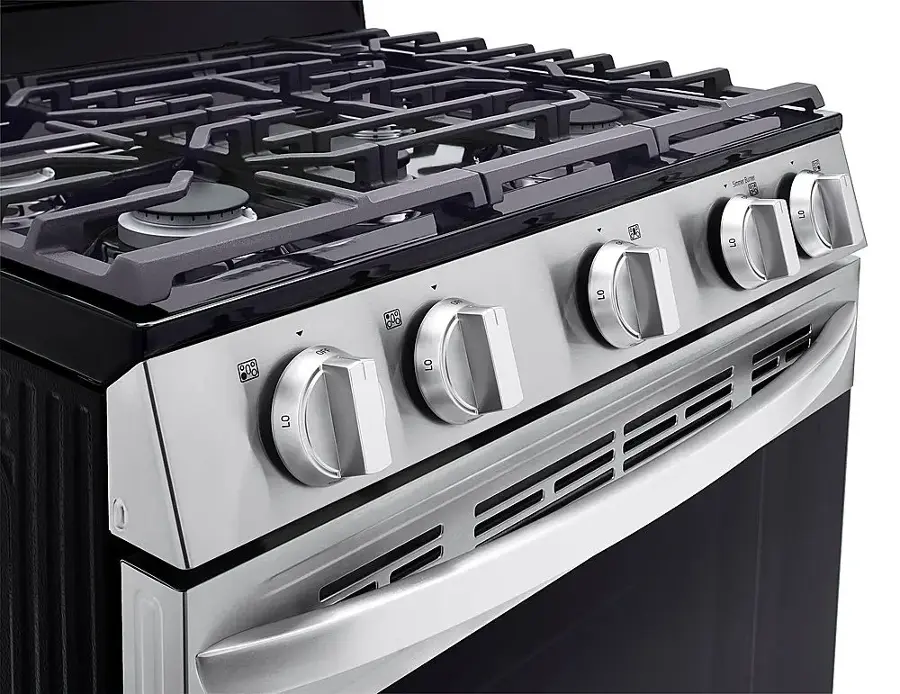 Alt View 19. LG - 5.8 Cu. Ft. Freestanding Gas Range with EasyClean and WideView Window - Stainless Steel.