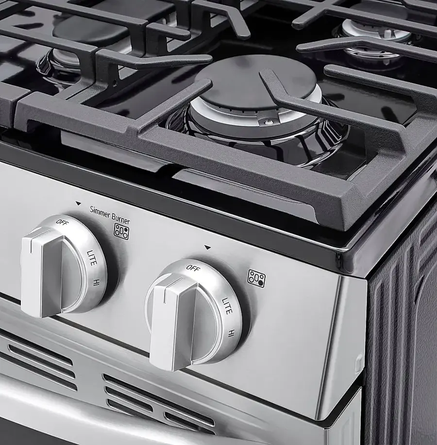 Alt View 20. LG - 5.8 Cu. Ft. Freestanding Gas Range with EasyClean and WideView Window - Stainless Steel.