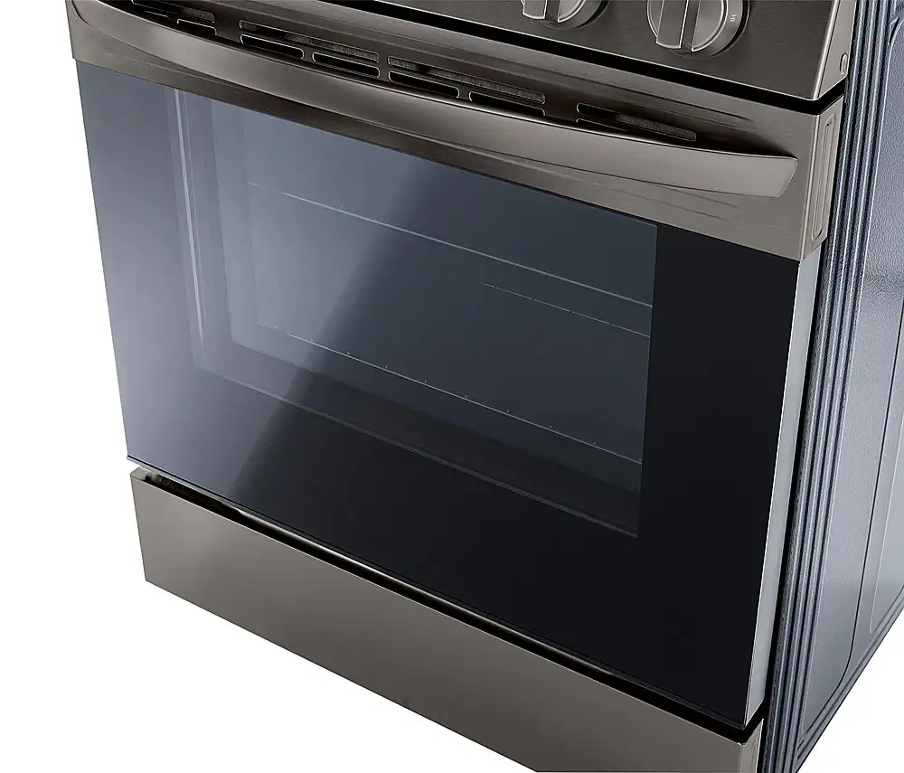 Alt View 16. LG - 5.8 Cu. Ft. Smart Freestanding Gas True Convection Range with EasyClean and AirFry - PrintProof Black Stainless Steel.