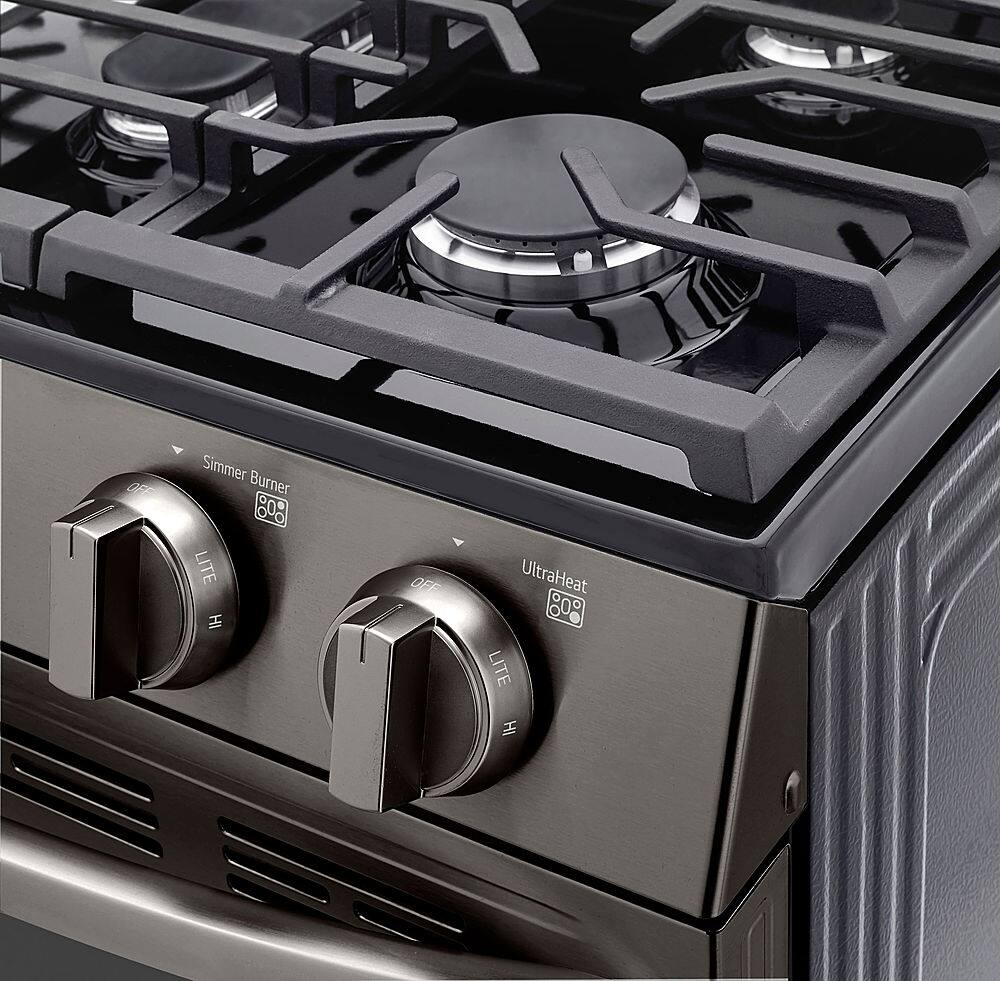 Alt View 25. LG - 5.8 Cu. Ft. Smart Freestanding Gas True Convection Range with EasyClean and AirFry - PrintProof Black Stainless Steel.