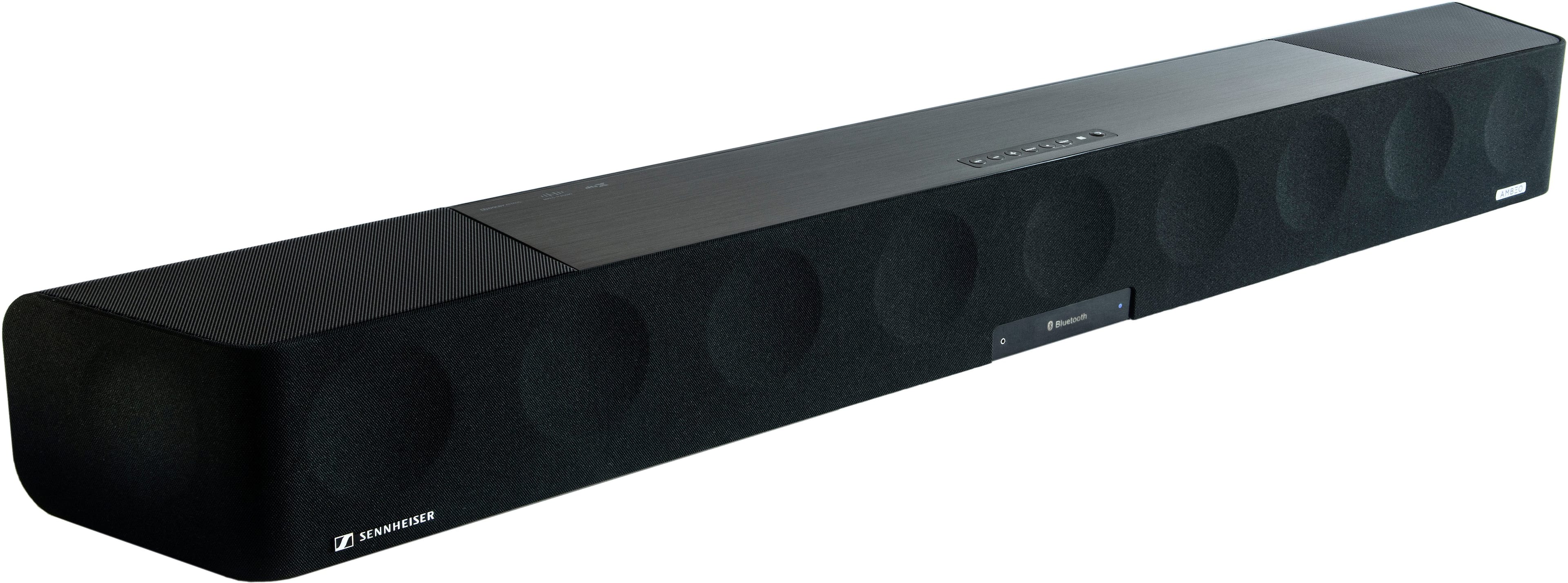 Back. Sennheiser - AMBEO Soundbar | Max 5.1.4 Channel with Dolby Atmos/DTS:X - Black.