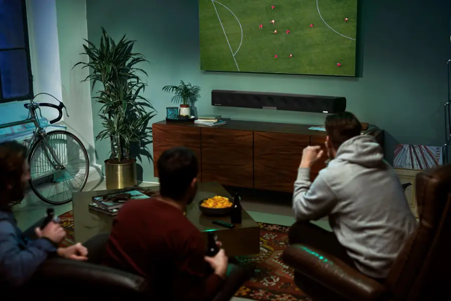 Alt View 28. Sennheiser - AMBEO Soundbar | Max 5.1.4 Channel with Dolby Atmos/DTS:X - Black.