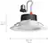 Alt View 12. Philips - Hue White Ambiance LED Smart Retrofit 5/6" Recessed Downlight - White.