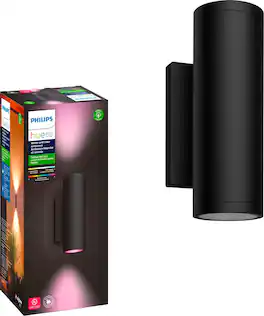 Philips - Hue Appear Outdoor Wall Light - White and Color Ambiance