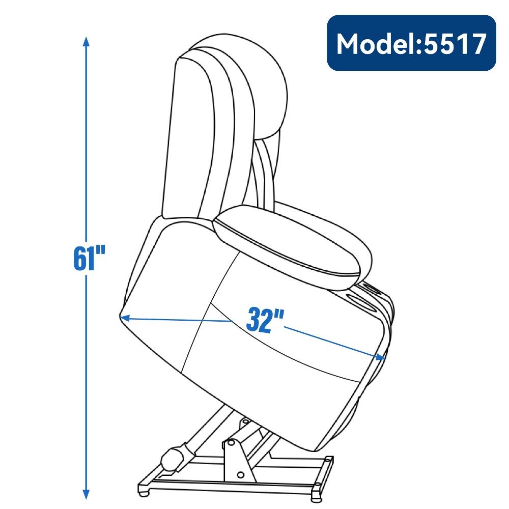 Model: 5517  
61"  
32"