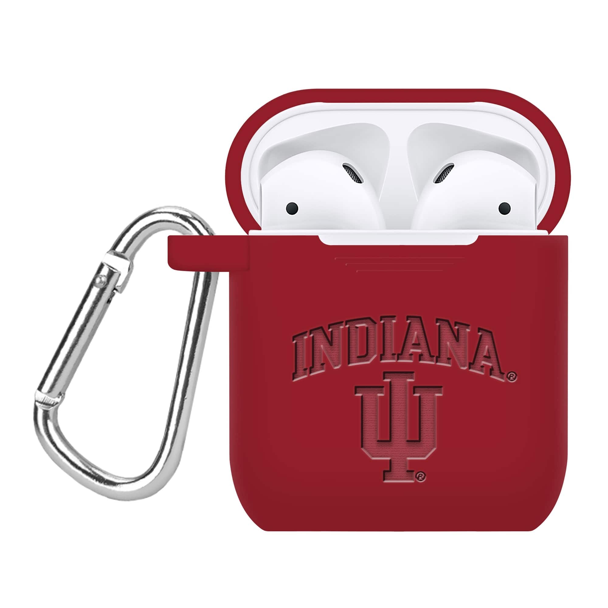Affinity Bands - Indiana Hoosiers Debossed Silicone AirPods Case Cover - Multicolor