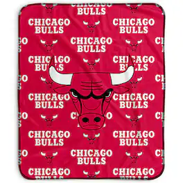 Pegasus - Chicago Bulls 50" x 60" Repeat Wordmark Fleece Blanket - Multicolor