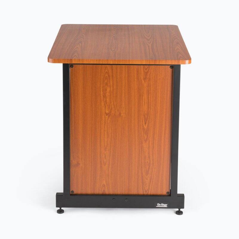 Alt View 5. On Stage Stands - On-Stage WS7500 Series Workstation Rack Cabinet, Rosewood - Black.
