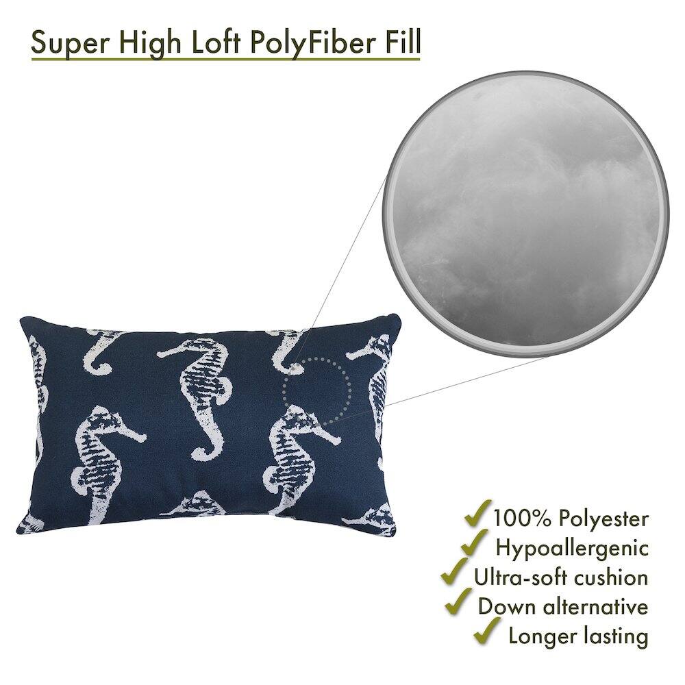 Super High Loft PolyFiber Fill

- 100% Polyester
- Hypoallergenic
- Ultra-soft cushion
- Down alternative
- Longer lasting