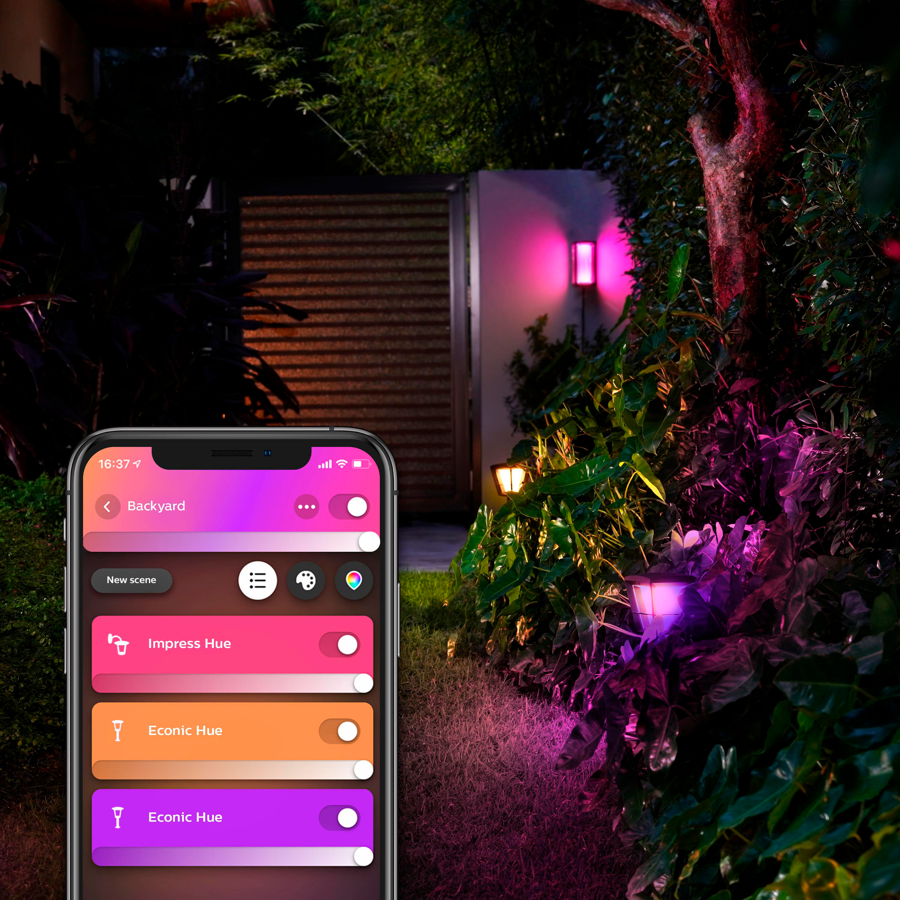 Best Buy: Philips Hue Econic Outdoor Pathway Light White and Color Ambiance 1745730V7