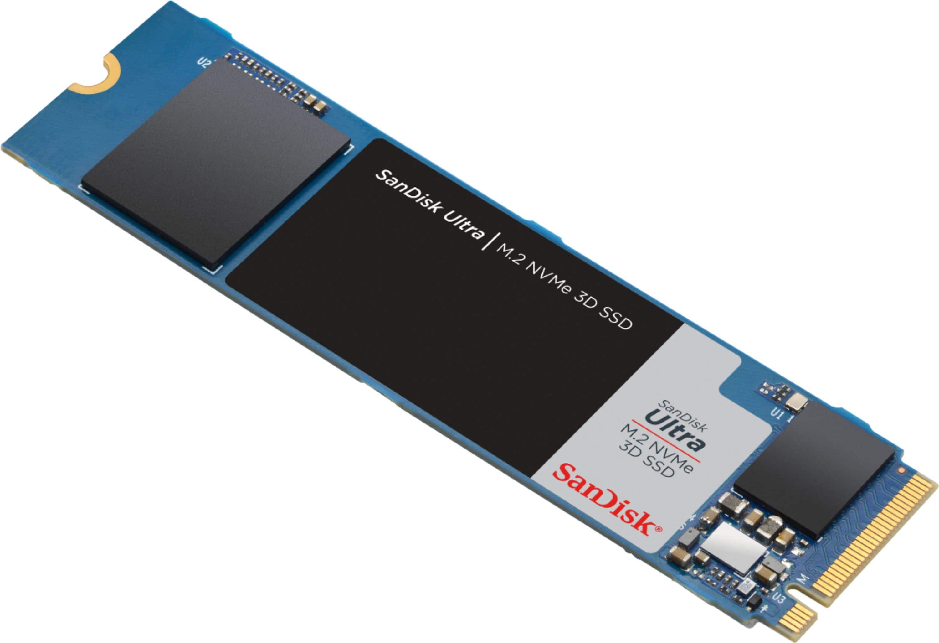 Alt View 11. SanDisk - Ultra 1TB Internal SSD PCIe Gen 3 x4 NVMe - Black.