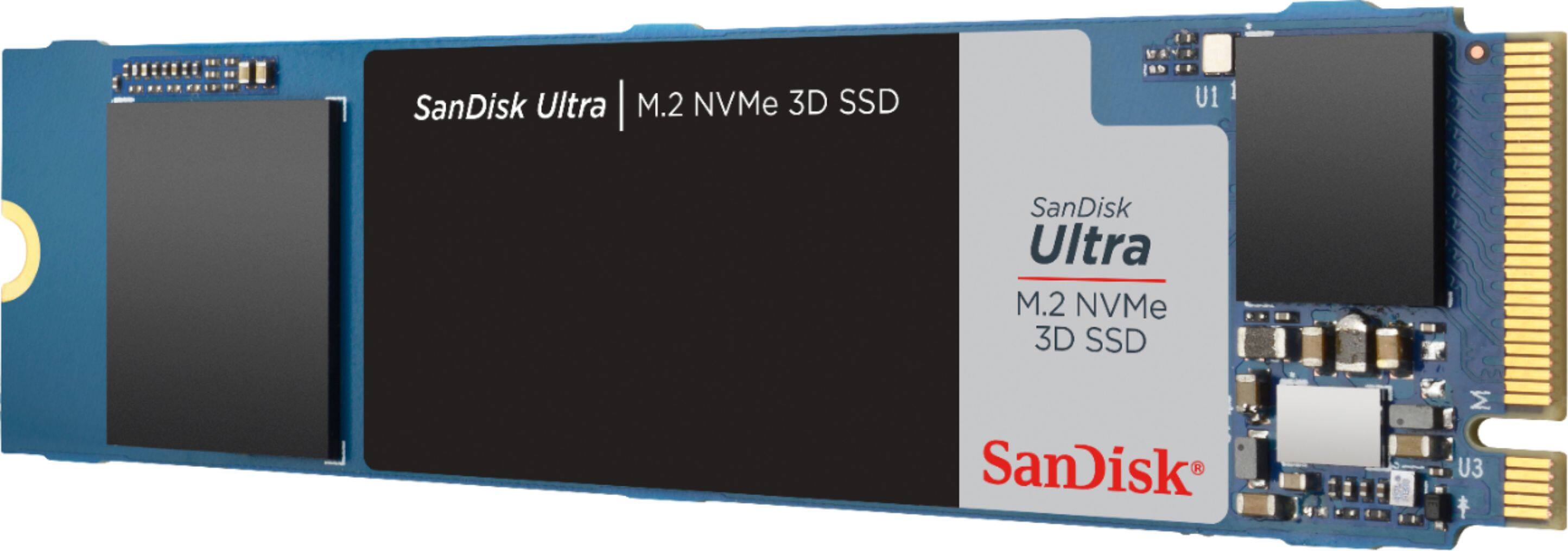 Alt View 12. SanDisk - Ultra 1TB Internal SSD PCIe Gen 3 x4 NVMe - Black.