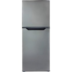 Danby - 7 Cu. Ft. Top-Freezer Refrigerator - Black/Stainless Steel Look - Front_Zoom