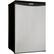 Front. Danby - Designer 4.4 Cu. Ft. Mini Fridge - Black/Stainless Steel Look.