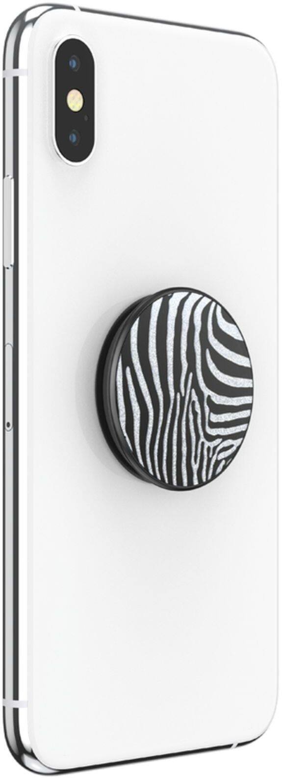 Alt View 13. PopSockets - PopGrip Luxe Cell Phone Grip and Stand - White/Black.