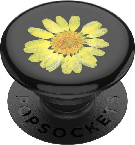 PopSockets - PopGrip Premium Cell Phone Grip & Stand - Yellow/Black