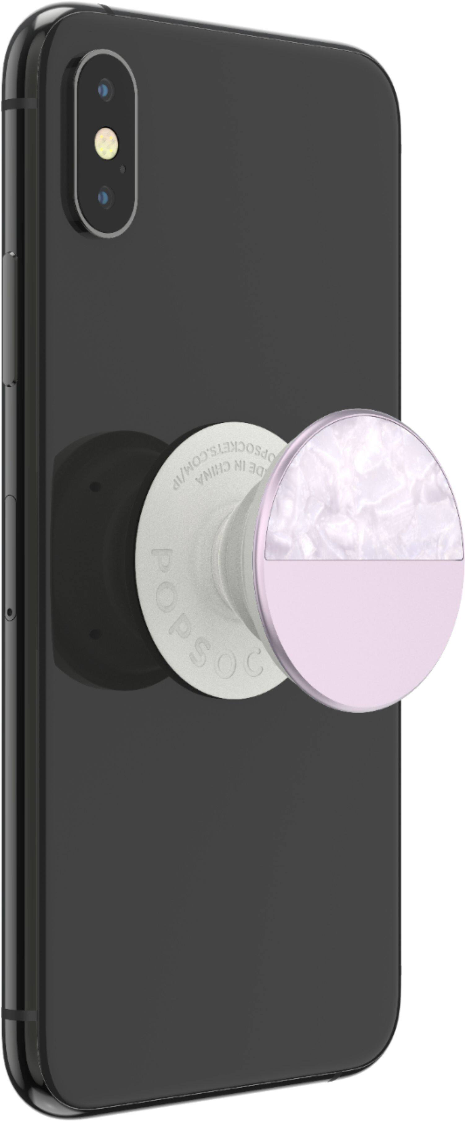 Alt View 16. PopSockets - PopGrip Luxe Cell Phone Grip & Stand - White/Pink.