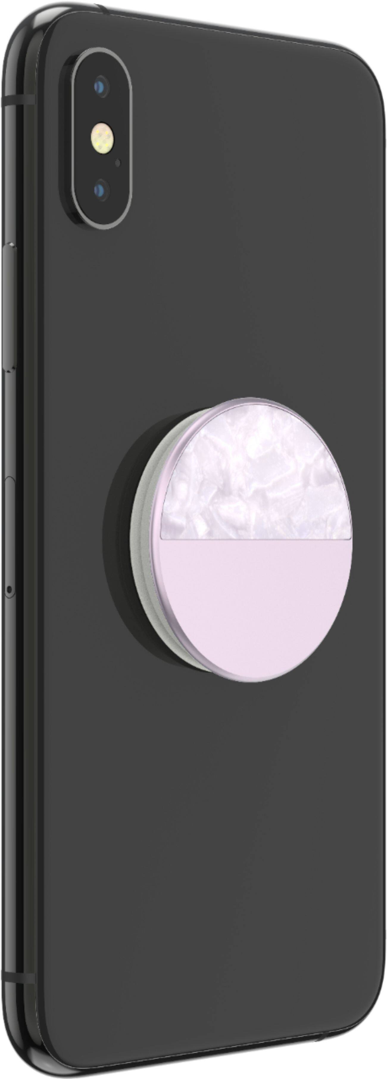 Alt View 17. PopSockets - PopGrip Luxe Cell Phone Grip & Stand - White/Pink.