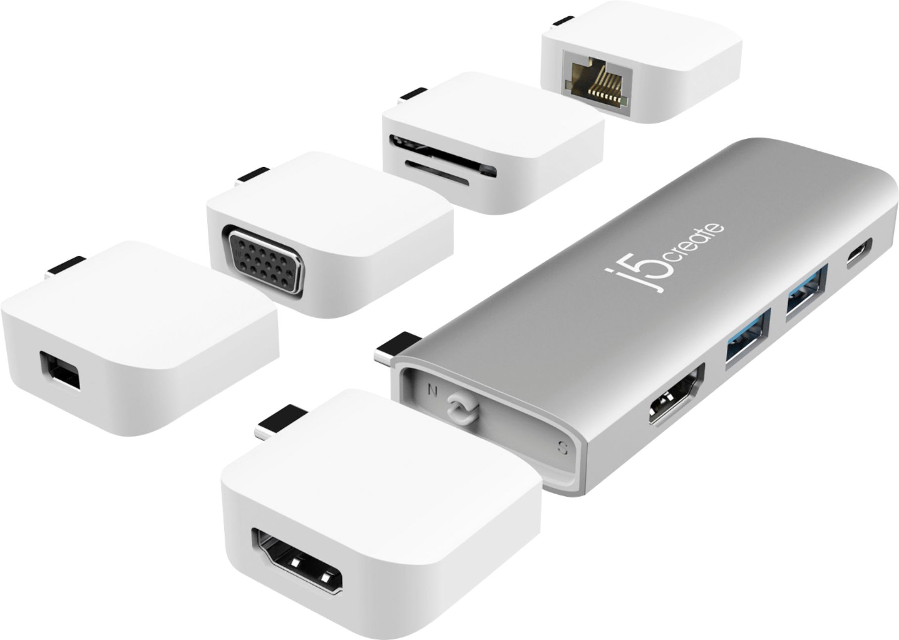 j5create - UltraDrive USB Type-C Docking Station - Silver